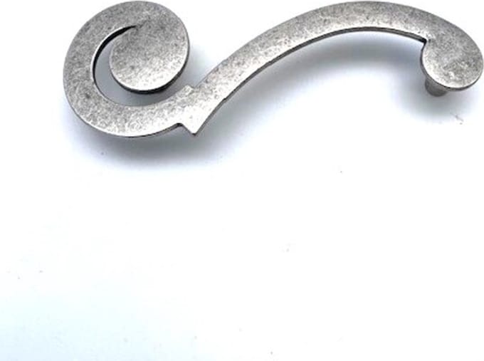 Greep Decor 5500 gekrast antiek zilver links groot 132mm