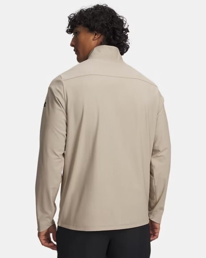 Under Armour Unstoppable Non-hood Sweatshirt Met Rits Beige 2XL / Regular Man
