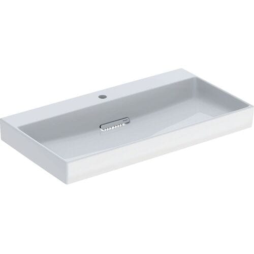 Geberit ONE washbasin 90 cm, horizontal outlet, 1 tap hole, without overflow 505.038.00.1