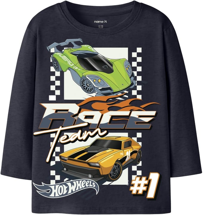NAME IT- NMMJUNIOR HOTWHEELS LS NREG TOP BOX MAT - Jongens - T-shirt