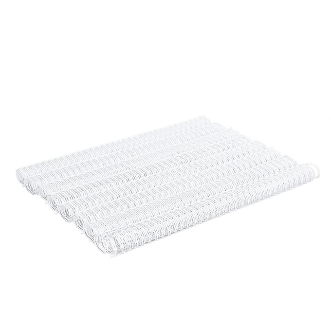 100 PCS Dos de reliure fil double boucle 9/16 Pouce 34 Boucles 3:1 Pas Capacité 120 Feuilles A4 Spirale black