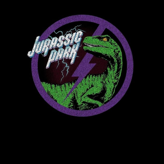 Jurassic Park Raptor Bolt Men's T-Shirt - Zwart - XL