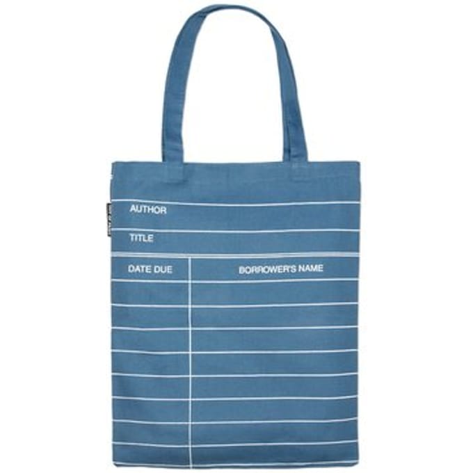 Library Card (Denim) Tote Bag - Out of Print