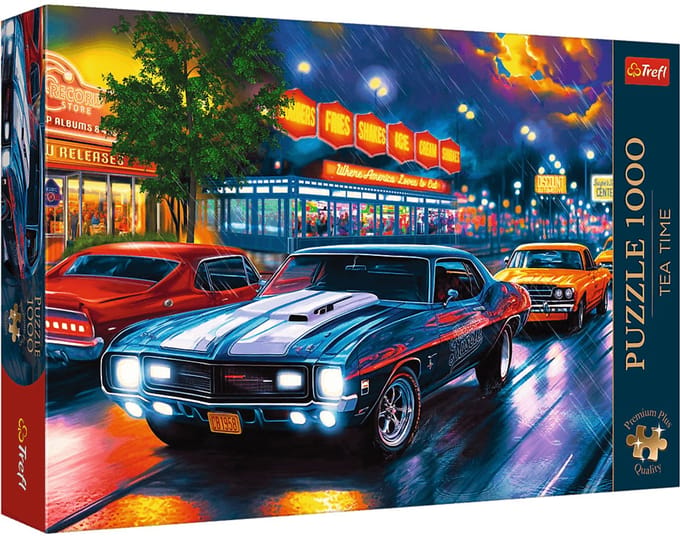 Trefl puzzel 1000 stukjes Premium Plus - Tea Time Night drive FSC.
