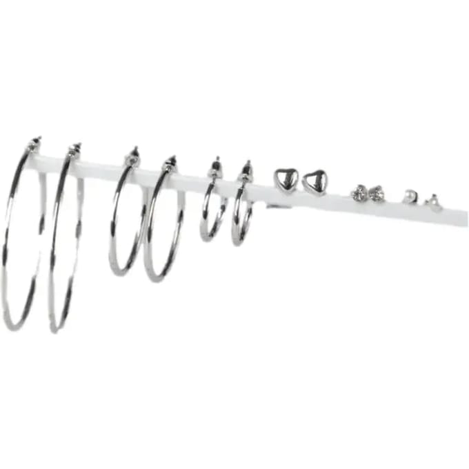 Set van creolen oorbellen dames 24 Colours