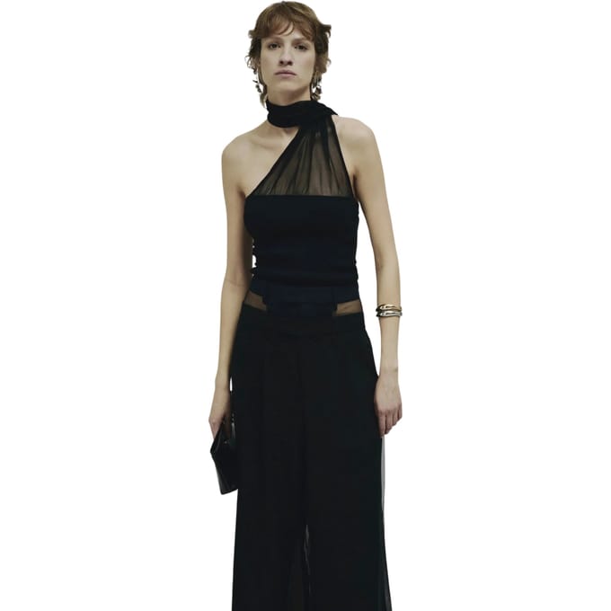 Vrouwentop Erika Cavallini sjaal in tulle