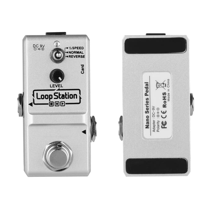 Ammoon Loop Station Mini Guitar Looper Effectpedaal 10 minuten opnametijd 3 werkmodi True
