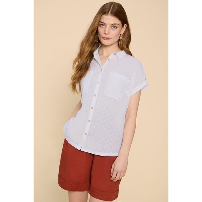 White Stuff Ellie  Cotton Shirt Pale Ivory Taglia: 16 | Magliette intime Outlet | Donna | Bianco