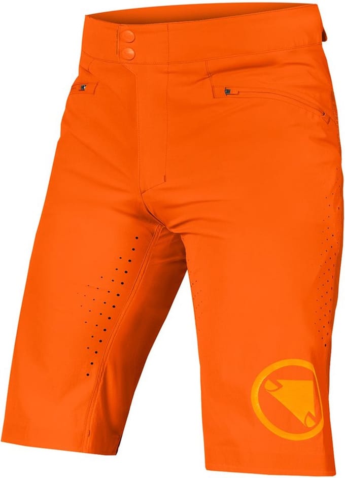 Endura Singletrack Lite Short Fit Korte Broek Oranje L Man