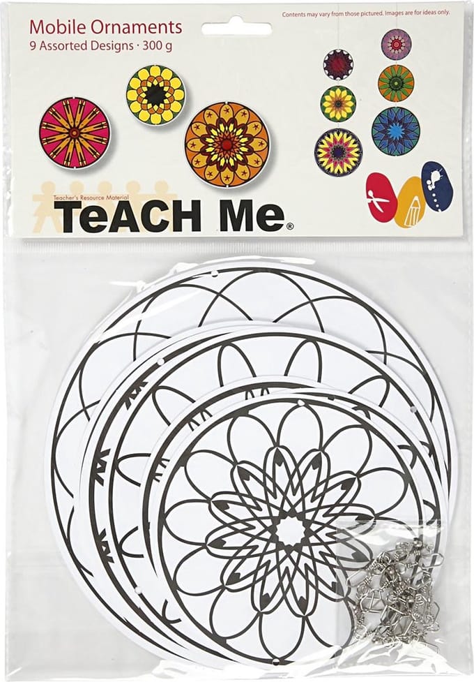 Mobielen met motief, d 12+15+18 cm, 300 gr, 3 set/ 1 doos