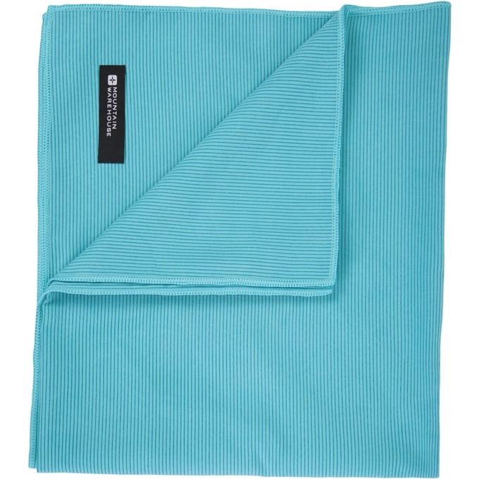 Mountain Warehouse Grote geribbelde handdoek (Teal)