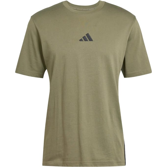 Adidas Essentials 3-Stripes Single Jersey Shirt Heren - Maat M
