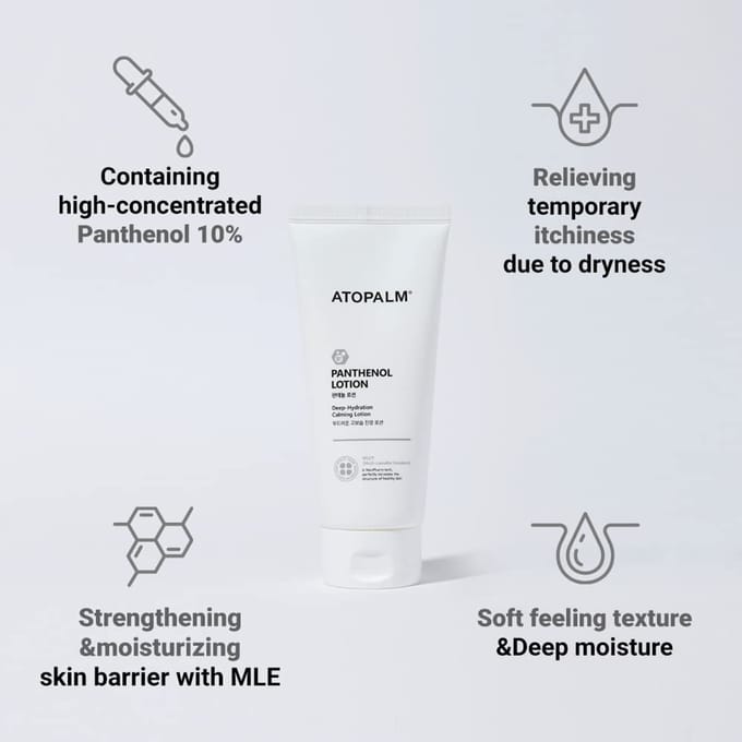 ATOPALM Lotion Panthénol 200ml BOUTIQUE AUTHENTIQUE gray