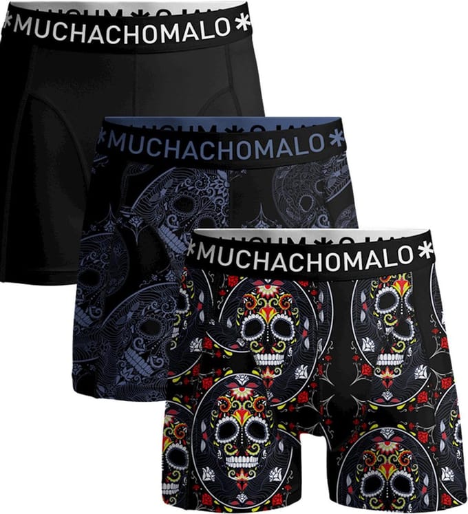 Muchachomalo-3-pack onderbroeken voor mannen-Elastisch Katoen-Boxershorts - Maat XXL