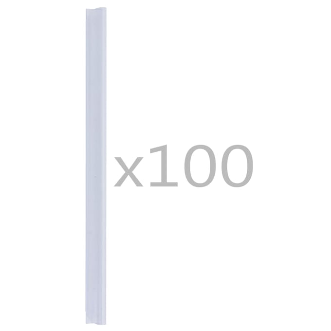 vidaXL - 100 - st - Schuttingstrookklemmen - PVC - transparant