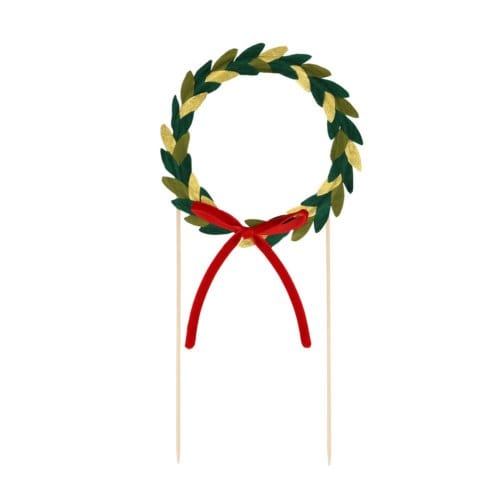 Meri meri kerst - taarttopper papier krans