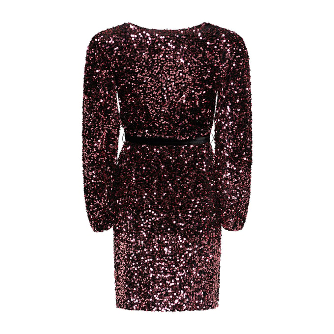 Teagan wikkeljurk in roze