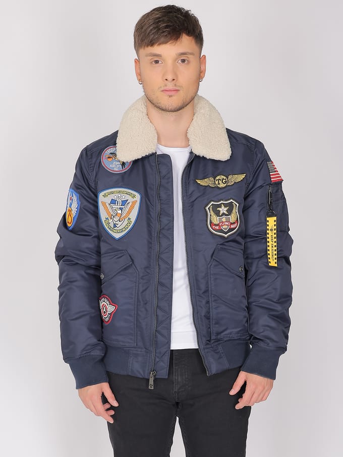 Top Gun bomberjack TG23005 met imitatiebontkraag