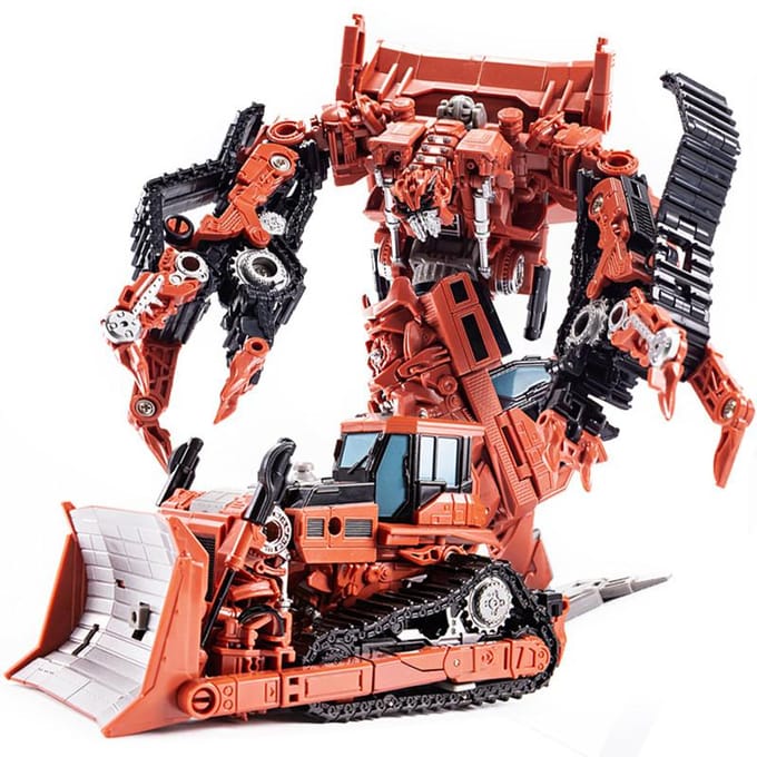AOYI 8 en 1 BMB Jouets de Transformation KO Série Studio SS Devastator Figurine d'Action Cool Modèle d'Ingénierie Robot Voiture de Film pour Enfant Cadeau Durable black