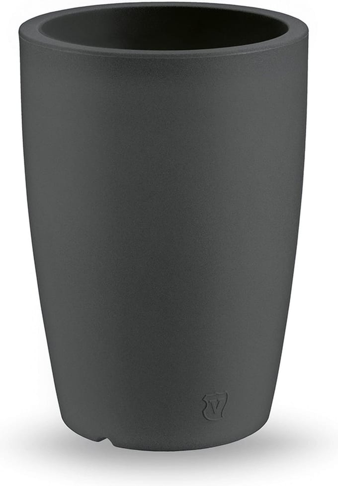 VECA - Bloempot Genesis, rond, H50 cm, antraciet