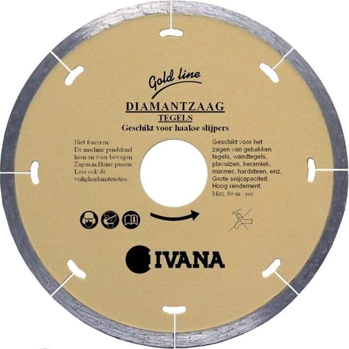 Ivana Diamantzaag Tegels Basic Ã˜115x22.23mm