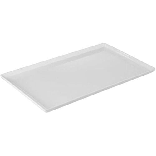 GGM Gastro (6 Stück) GN-Tablett 1/2 - FLOAT - Melamin - Höhe: 30mm - Weiß