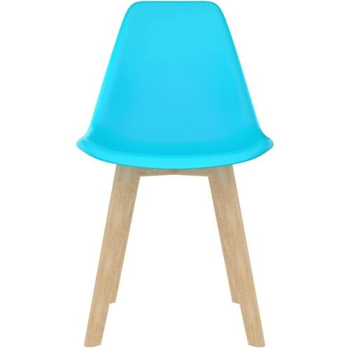 vidaXL Eetkamerstoelen 6 st kunststof blauw