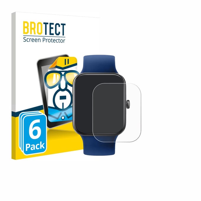 BROTECT - Screenprotector voor Decathlon CW 500 M - Folie Beschermfolie transparant 6 Stuks