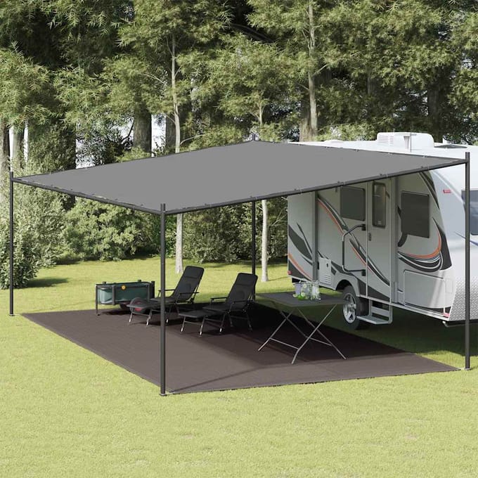 vidaXL - Tenttapijt - 400x600 - cm - antracietkleurig