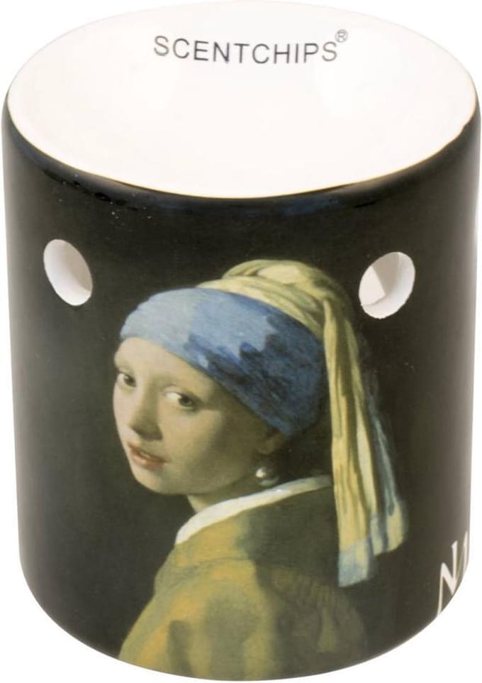 Scentchips brander Oude Meesters Vermeer Meisje Parel - Keramiek