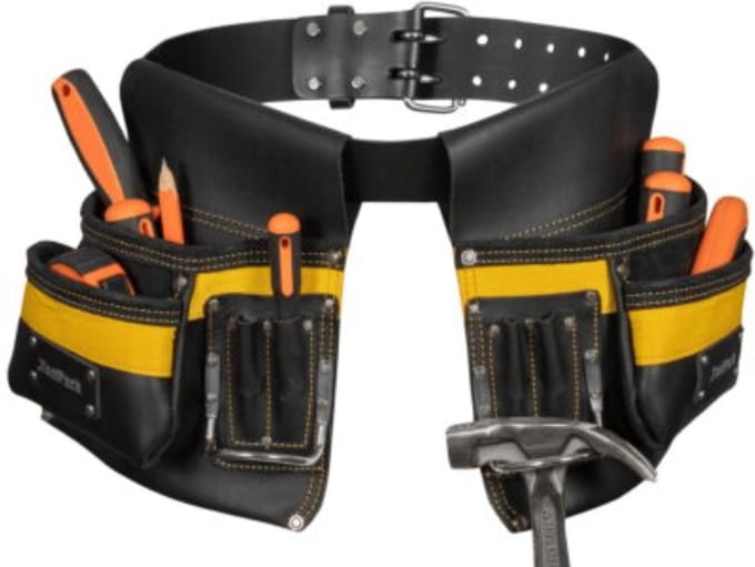 ToolPack Industrial Gereedschapsgordel – Leer - Dubbel – 366.074