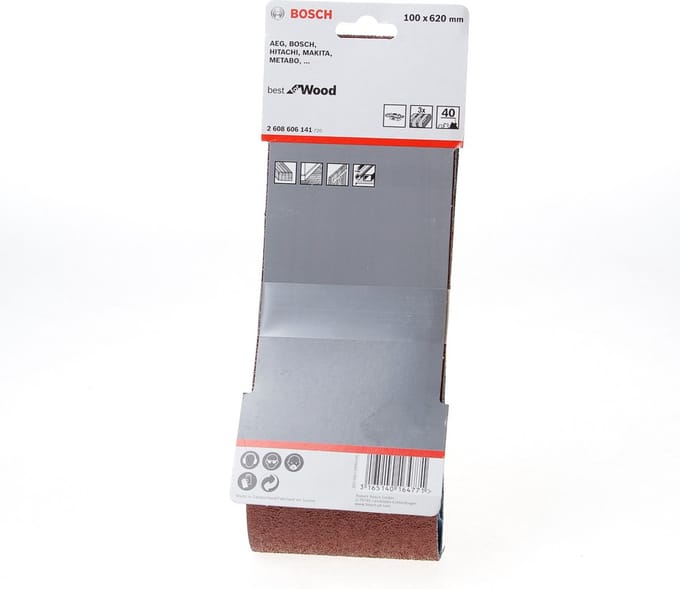 Bosch 2 608 606 141 Sanding belt for wood 75x533 K60 10 pcs.