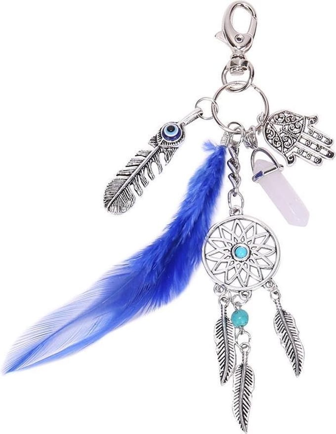 Bohemian Tassenhanger Hamsa hand van Fatima & Evil Eye
