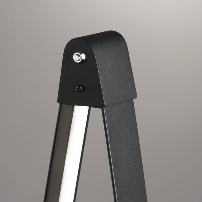FISCHER & HONSEL LED vloerlamp Fenga, touchdimmer, CCT, zwart