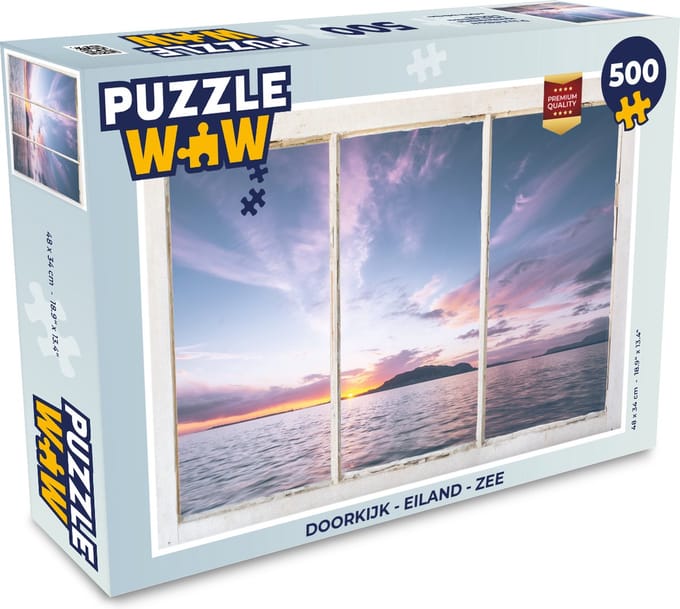 Puzzel Doorkijk - Eiland - Zee - Legpuzzel - Puzzel 500 stukjes