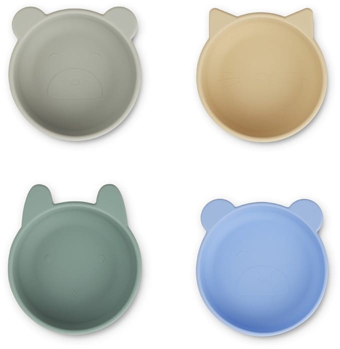 Liewood silicone kommen Iggy 4 pack - Peppermint mix