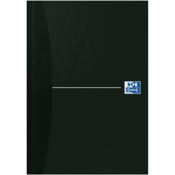 Oxford OFFICE Essentials gebonden boek 192 bladzijden gelijnd formaat A5 smart black