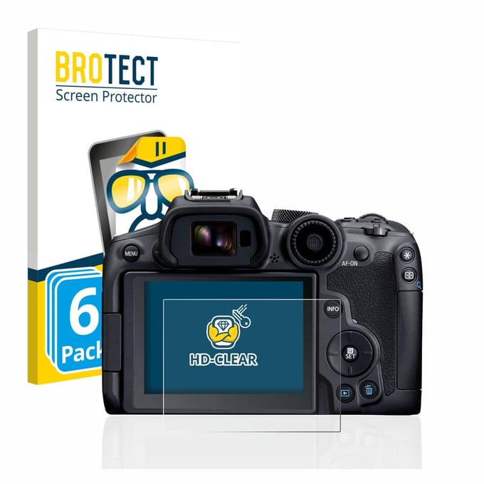 BROTECT - Screenprotector voor Canon EOS R7 - Folie Beschermfolie transparant 6 Stuks