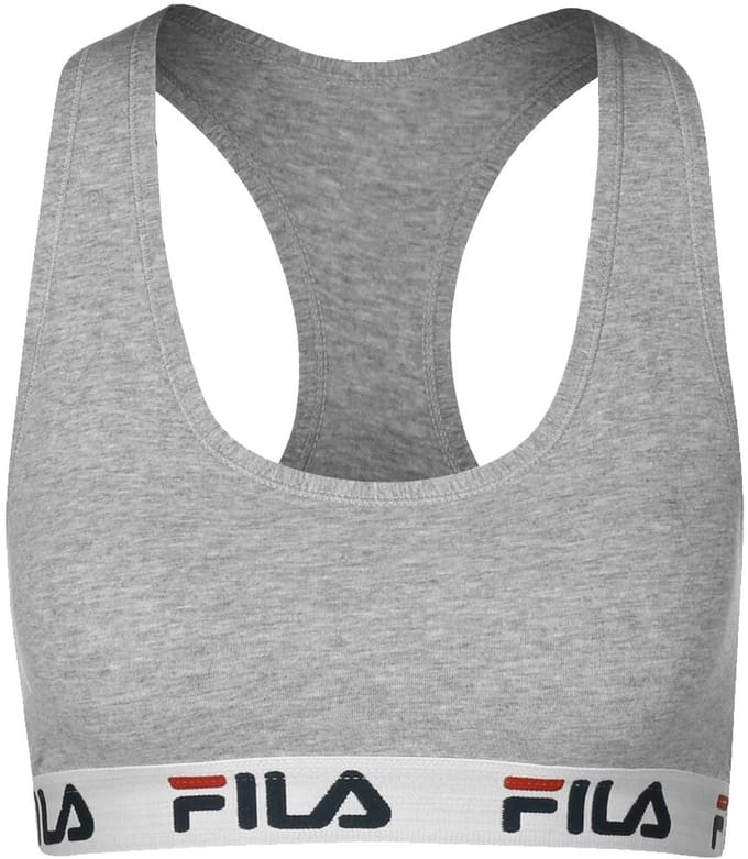 Fila - Woman Bra Elastic Band - Dames Ondergoed - M - Grijs