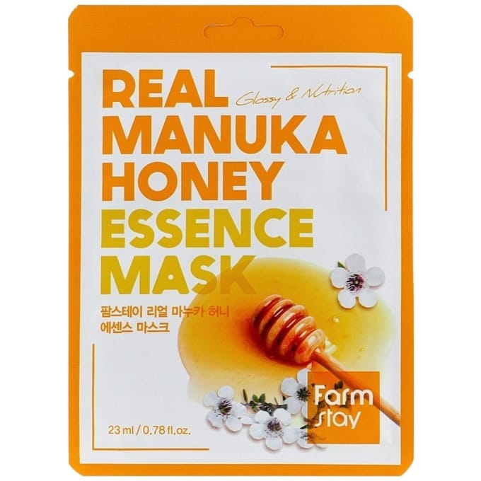 Echte Manuka Honing Essence Schoonheidsmasker, 1 Vel, 23 ml(0.78 fl oz) yellow