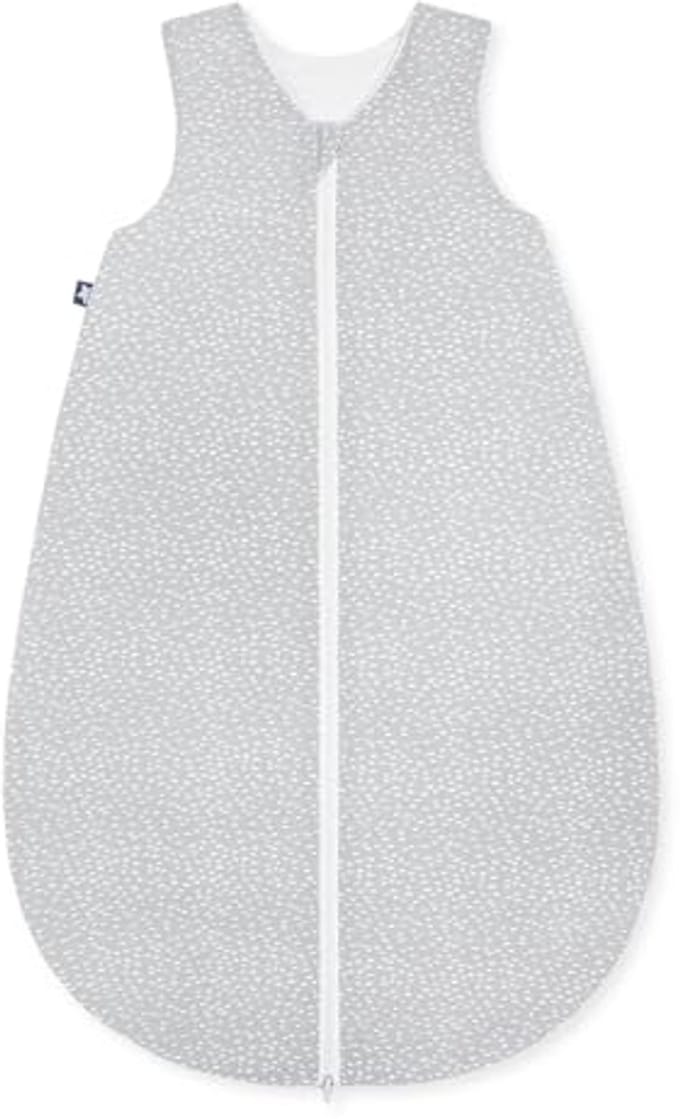 Zachte babyzomerslaapzak 0,5 TOG – wasbaar op 60 °C, Tiny Squares Grey, 56/62