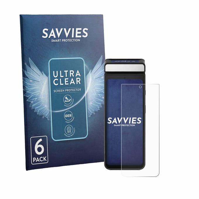 Savvies - Screenprotector voor Ciontek CS50S - Folie Beschermfolie transparant 6 Stuks