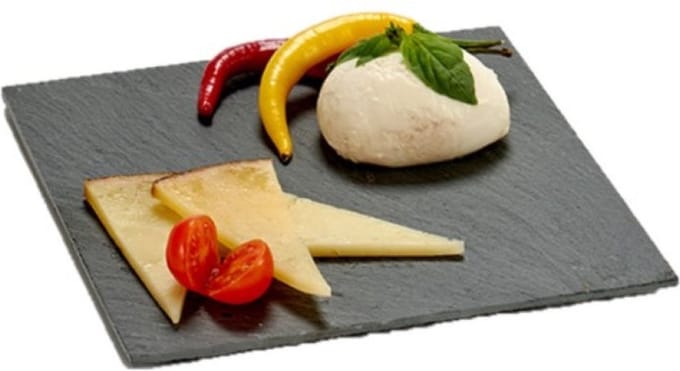 Serveerplank - Leisteen - 20 x 20 cm - keuken - presenteerbord - keuken