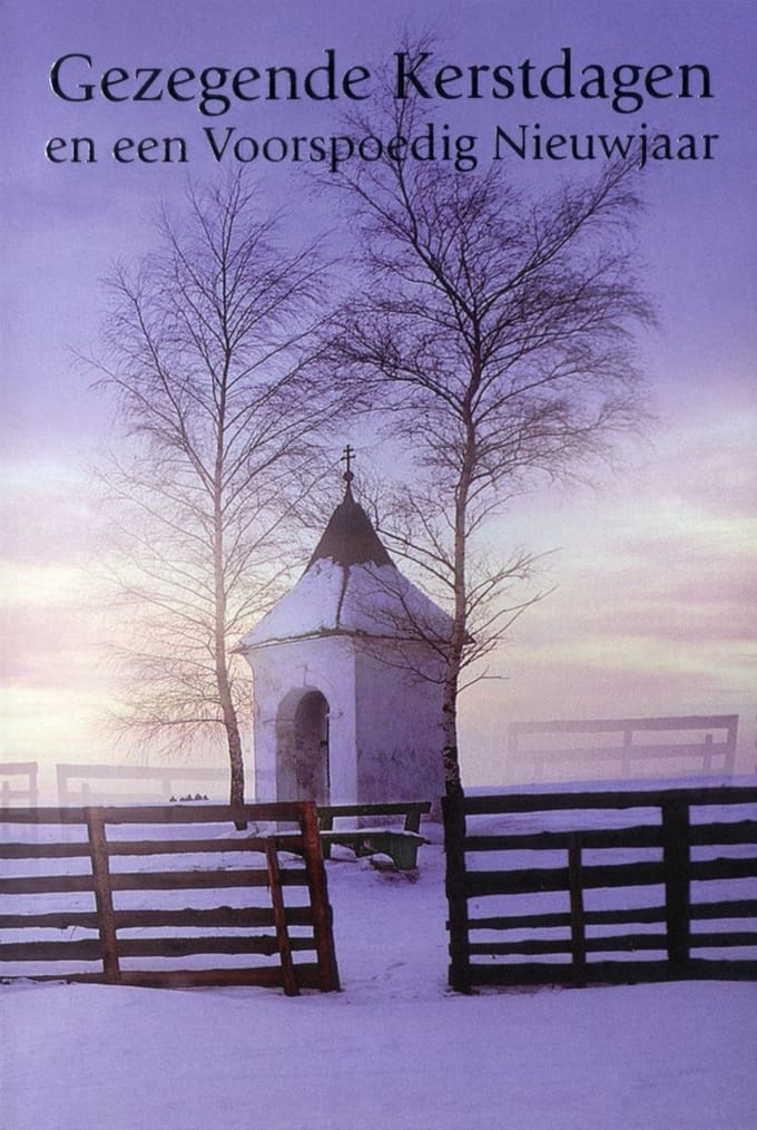 Dubbele Religieuze Kerstkaarten 10 - 6 stuks