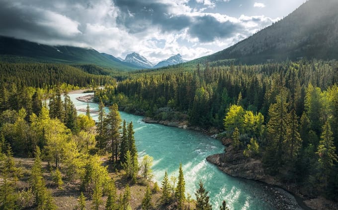 Fotobehang Wild Canada - Meerkleurig - 2,80m X 450cm