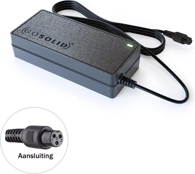 GO SOLID! ® Oplader geschikt voor Bluewheel hoverboard- 42V 2A