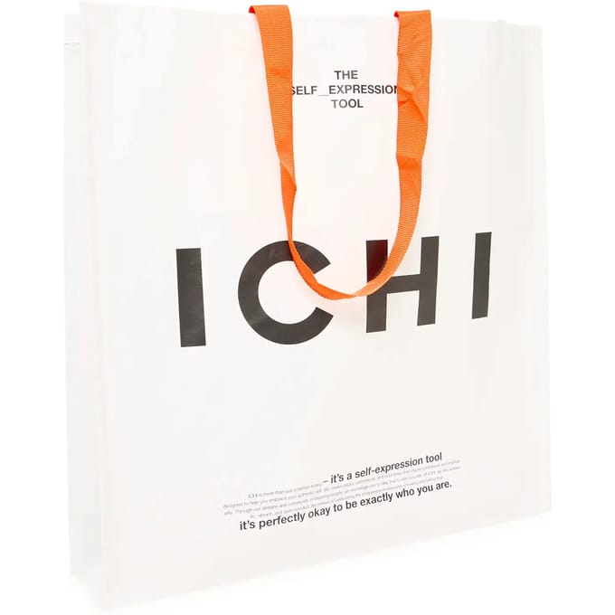 Vrouwelijke papieren tote bag Ichi