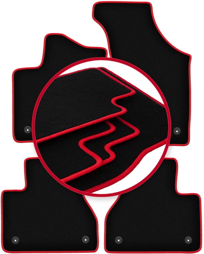 CARLUX-RED automatten voor: Volkswagen Phaeton sedan (2002-2016)