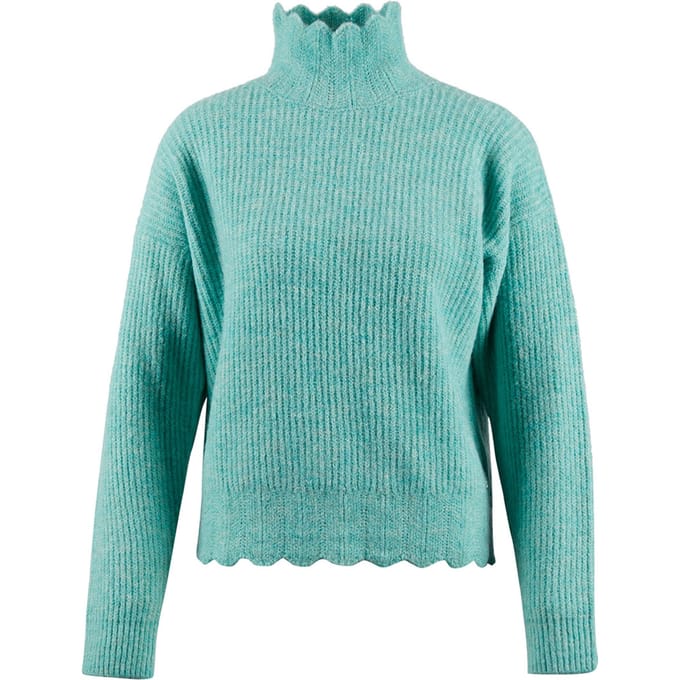 River Woods Short Pullover With Scalloped Hems In Green Taglia: XXL | Maglioni a maglia Outlet | Donna | Verde