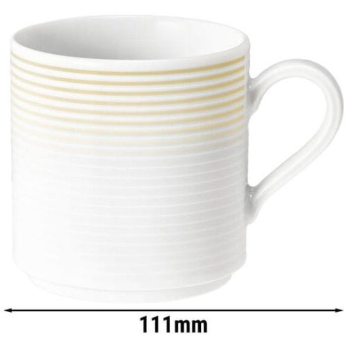 (6 stuks) SELTMANN WEIDEN Mok met handvat - 0,28 liter - Zandbeige